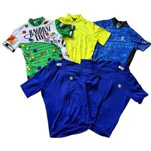 Lot of 5 Pearl Izumi - Voler - Cannondale men’s S-M Short Sleeve Cycling Jerseys